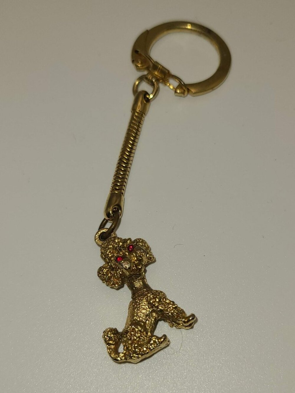 Antique Poodle Keychain
